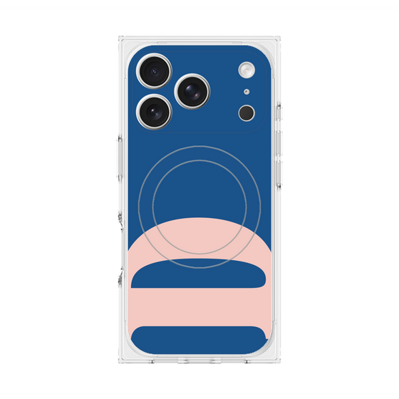 プレミアムスクエアケース with MagSafe［ オリジナル - initial color - D navy ］