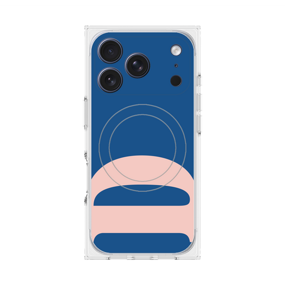 プレミアムスクエアケース with MagSafe［ オリジナル - initial color - D navy ］