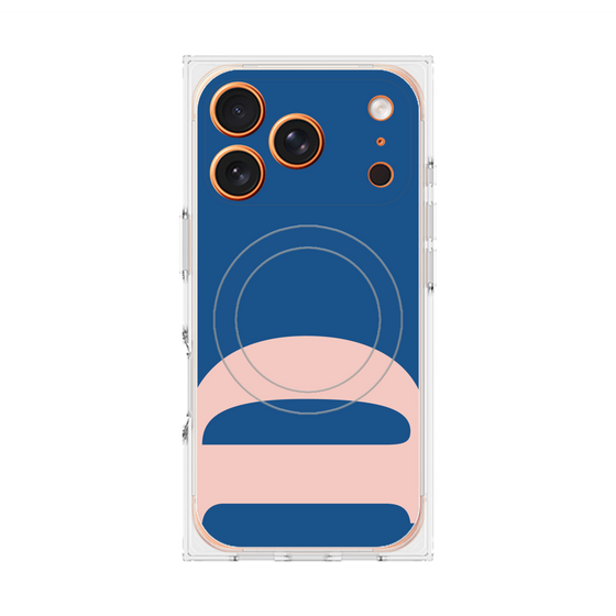 プレミアムスクエアケース with MagSafe［ オリジナル - initial color - D navy ］