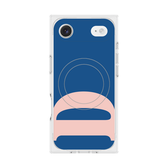 プレミアムスクエアケース with MagSafe［ オリジナル - initial color - D navy ］