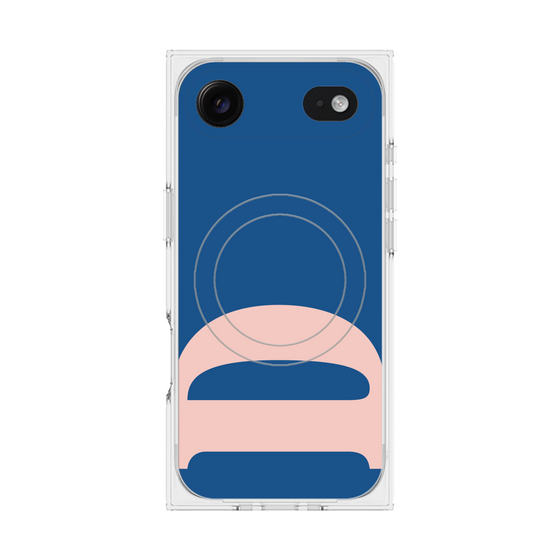 プレミアムスクエアケース with MagSafe［ オリジナル - initial color - D navy ］