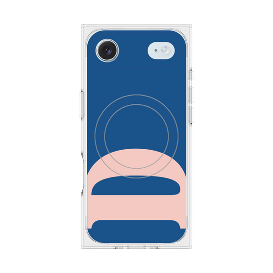 プレミアムスクエアケース with MagSafe［ オリジナル - initial color - D navy ］