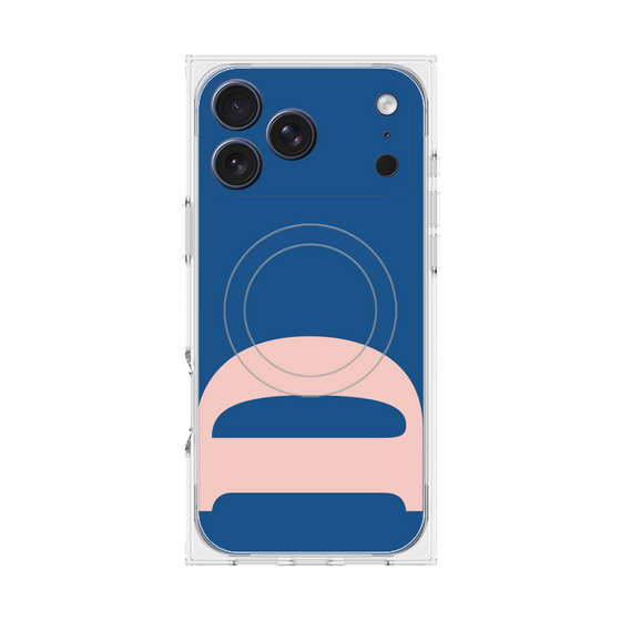 プレミアムスクエアケース with MagSafe［ オリジナル - initial color - D navy ］
