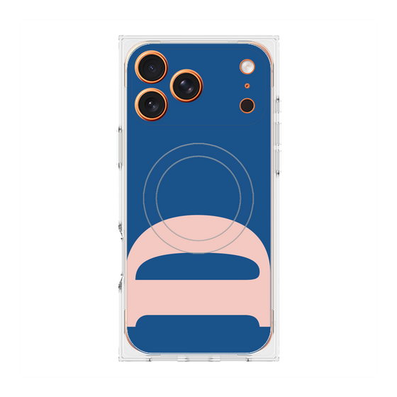 プレミアムスクエアケース with MagSafe［ オリジナル - initial color - D navy ］