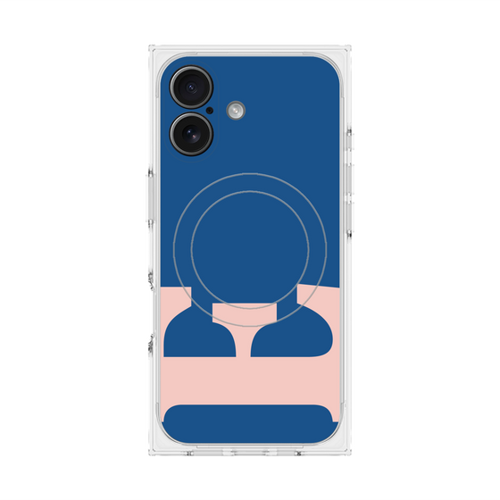 プレミアムスクエアケース with MagSafe［ オリジナル - initial color - E navy ］