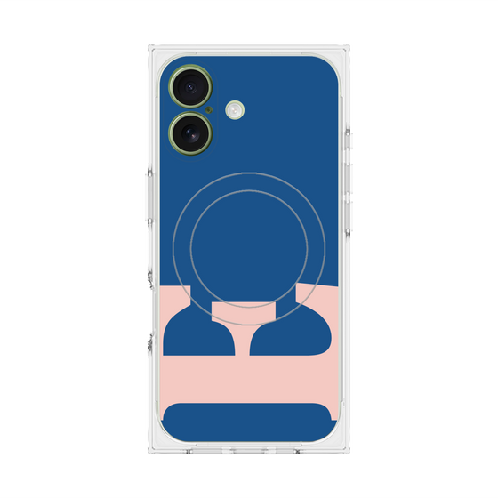 プレミアムスクエアケース with MagSafe［ オリジナル - initial color - E navy ］