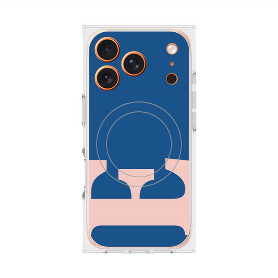 プレミアムスクエアケース with MagSafe［ オリジナル - initial color - E navy ］