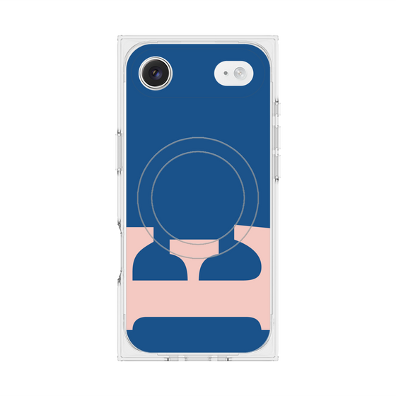 プレミアムスクエアケース with MagSafe［ オリジナル - initial color - E navy ］