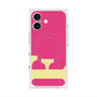 プレミアムスクエアケース with MagSafe［ オリジナル - initial color - F pink ］