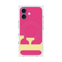 プレミアムスクエアケース with MagSafe［ オリジナル - initial color - F pink ］