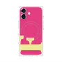 プレミアムスクエアケース with MagSafe［ オリジナル - initial color - F pink ］
