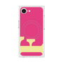 プレミアムスクエアケース with MagSafe［ オリジナル - initial color - F pink ］