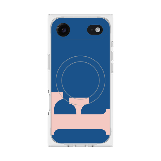 プレミアムスクエアケース with MagSafe［ オリジナル - initial color - F navy ］