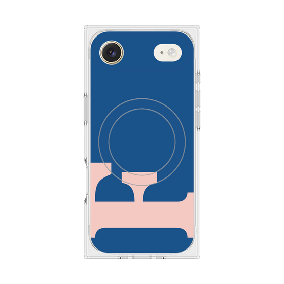 プレミアムスクエアケース with MagSafe［ オリジナル - initial color - F navy ］