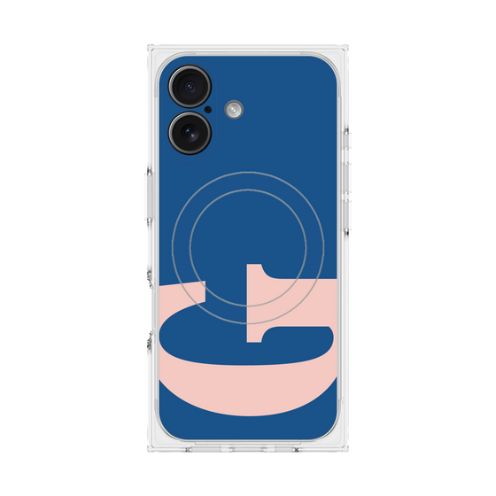 プレミアムスクエアケース with MagSafe［ オリジナル - initial color - G navy ］