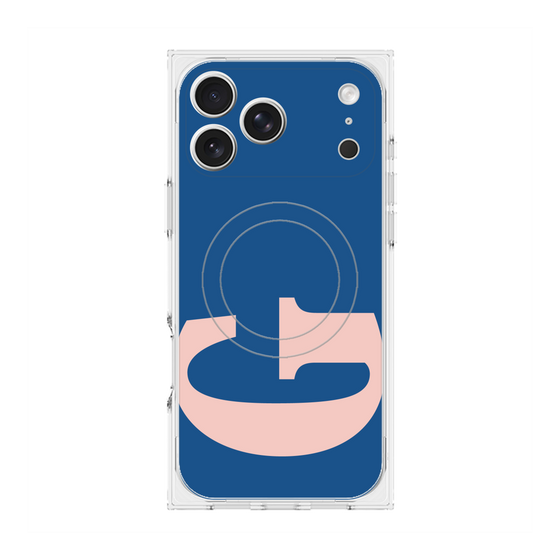 プレミアムスクエアケース with MagSafe［ オリジナル - initial color - G navy ］