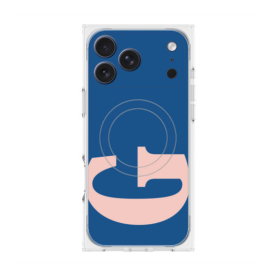プレミアムスクエアケース with MagSafe［ オリジナル - initial color - G navy ］