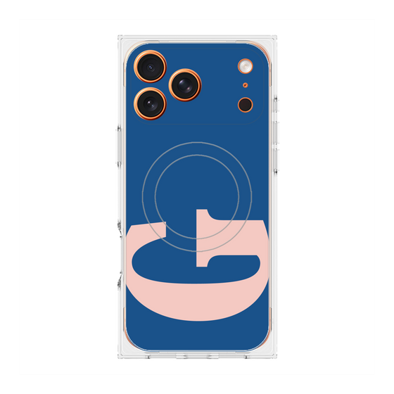 プレミアムスクエアケース with MagSafe［ オリジナル - initial color - G navy ］