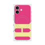 プレミアムスクエアケース with MagSafe［ オリジナル - initial color - H pink ］