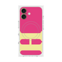 プレミアムスクエアケース with MagSafe［ オリジナル - initial color - H pink ］