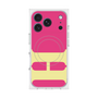 プレミアムスクエアケース with MagSafe［ オリジナル - initial color - H pink ］