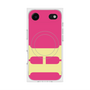 プレミアムスクエアケース with MagSafe［ オリジナル - initial color - H pink ］
