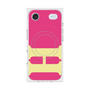 プレミアムスクエアケース with MagSafe［ オリジナル - initial color - H pink ］