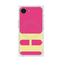 プレミアムスクエアケース with MagSafe［ オリジナル - initial color - H pink ］