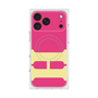 プレミアムスクエアケース with MagSafe［ オリジナル - initial color - H pink ］
