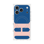 プレミアムスクエアケース with MagSafe［ オリジナル - initial color - H navy ］