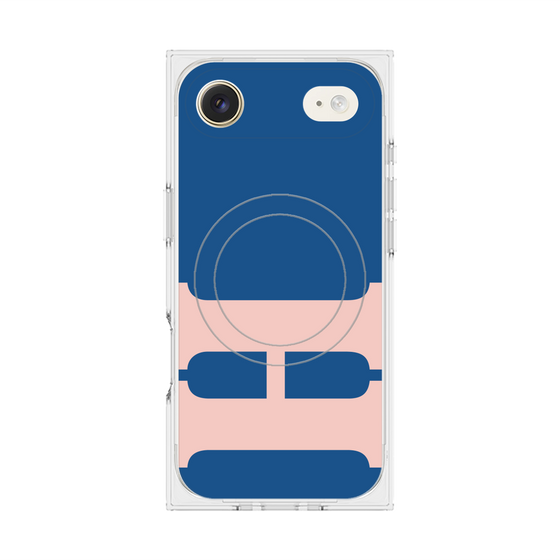 プレミアムスクエアケース with MagSafe［ オリジナル - initial color - H navy ］