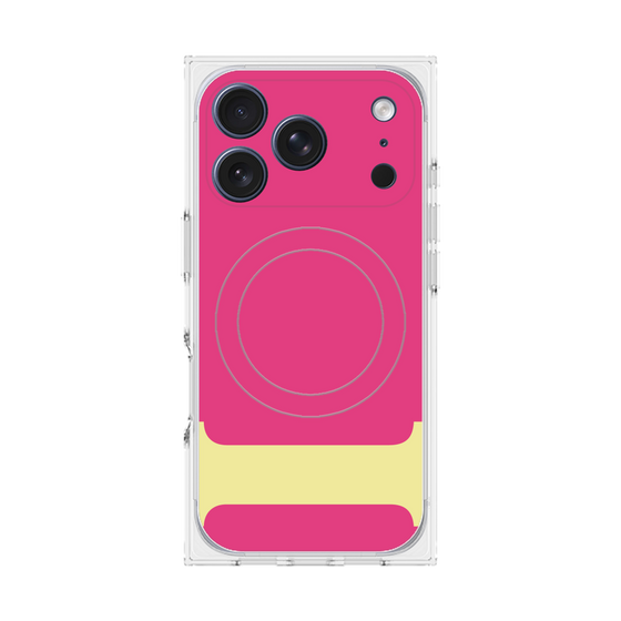 プレミアムスクエアケース with MagSafe［ オリジナル - initial color - I pink ］