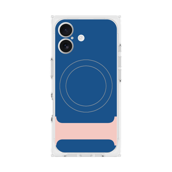 プレミアムスクエアケース with MagSafe［ オリジナル - initial color - I navy ］