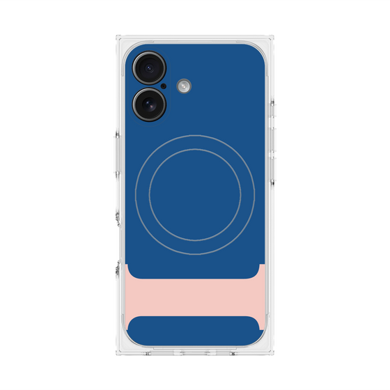 プレミアムスクエアケース with MagSafe［ オリジナル - initial color - I navy ］