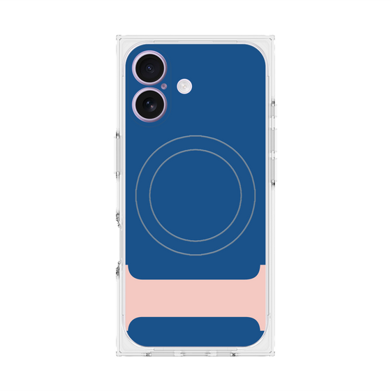 プレミアムスクエアケース with MagSafe［ オリジナル - initial color - I navy ］