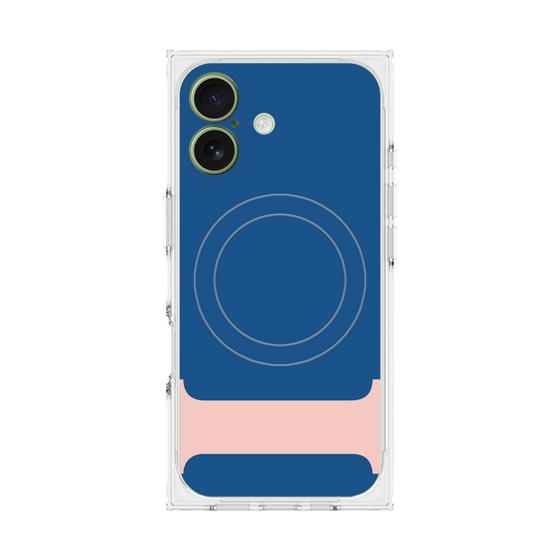 プレミアムスクエアケース with MagSafe［ オリジナル - initial color - I navy ］