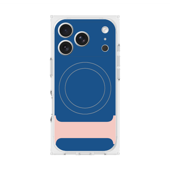 プレミアムスクエアケース with MagSafe［ オリジナル - initial color - I navy ］