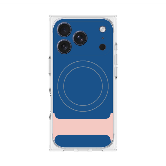 プレミアムスクエアケース with MagSafe［ オリジナル - initial color - I navy ］