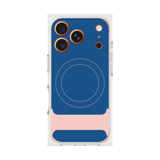 プレミアムスクエアケース with MagSafe［ オリジナル - initial color - I navy ］