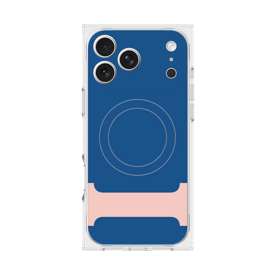 プレミアムスクエアケース with MagSafe［ オリジナル - initial color - I navy ］