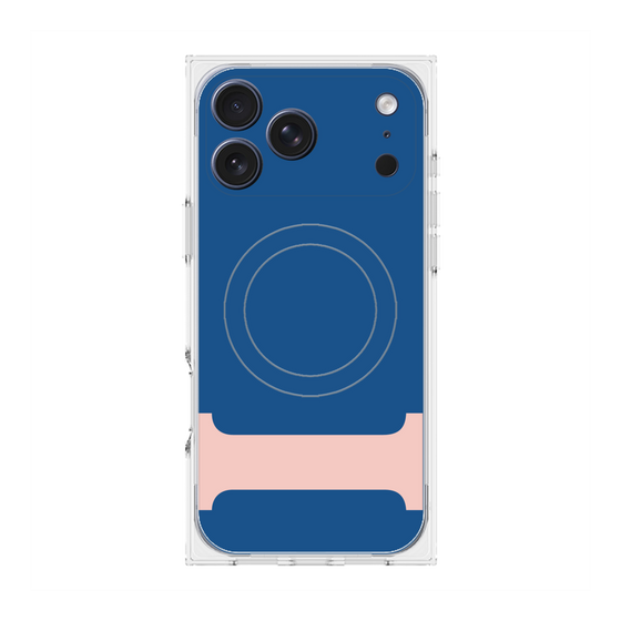 プレミアムスクエアケース with MagSafe［ オリジナル - initial color - I navy ］