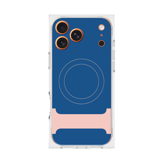 プレミアムスクエアケース with MagSafe［ オリジナル - initial color - I navy ］