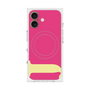 プレミアムスクエアケース with MagSafe［ オリジナル - initial color - J pink ］