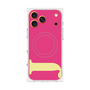 プレミアムスクエアケース with MagSafe［ オリジナル - initial color - J pink ］