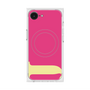 プレミアムスクエアケース with MagSafe［ オリジナル - initial color - J pink ］