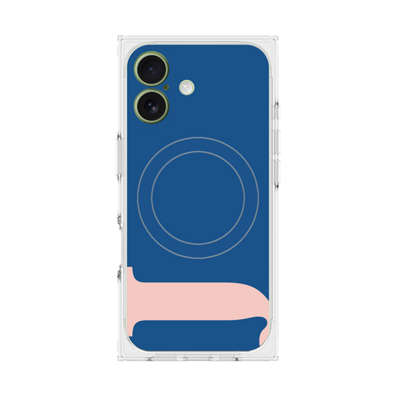 プレミアムスクエアケース with MagSafe［ オリジナル - initial color - J navy ］