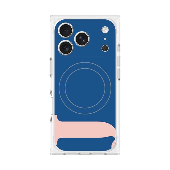 プレミアムスクエアケース with MagSafe［ オリジナル - initial color - J navy ］