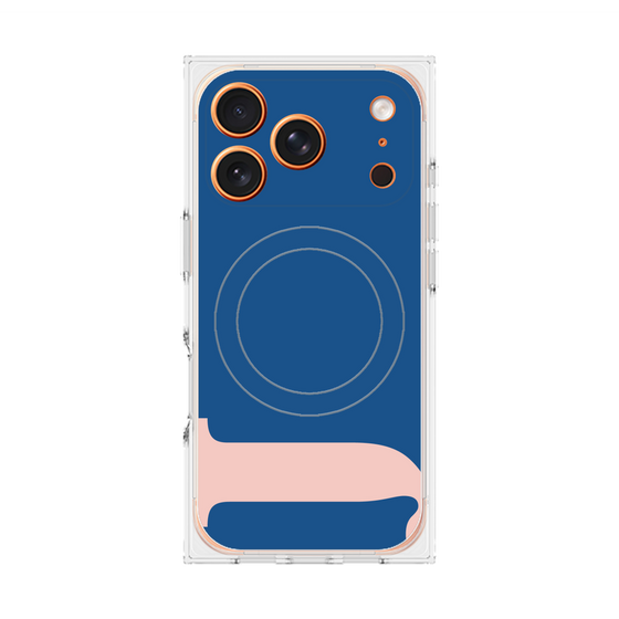 プレミアムスクエアケース with MagSafe［ オリジナル - initial color - J navy ］
