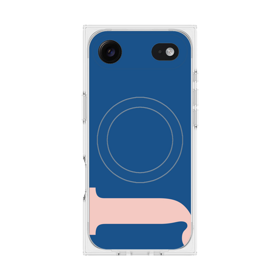 プレミアムスクエアケース with MagSafe［ オリジナル - initial color - J navy ］