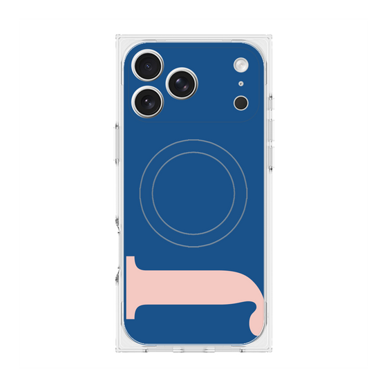 プレミアムスクエアケース with MagSafe［ オリジナル - initial color - J navy ］
